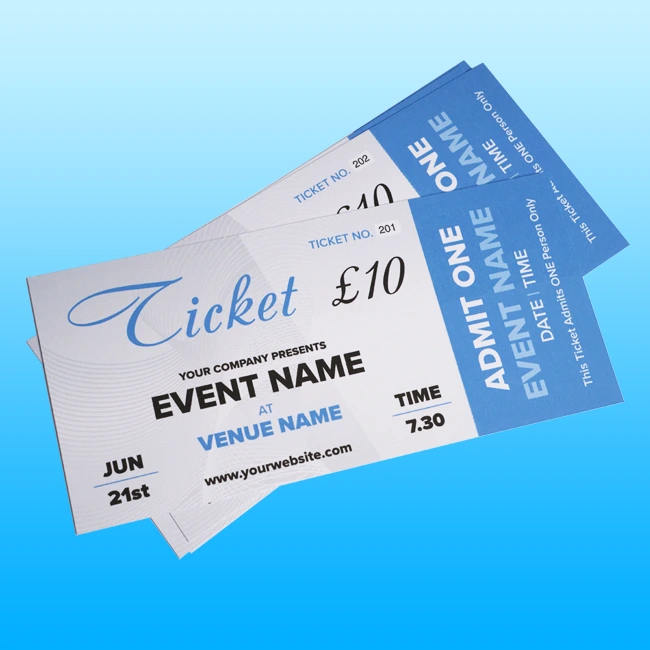 Tickets Printing Wakefield